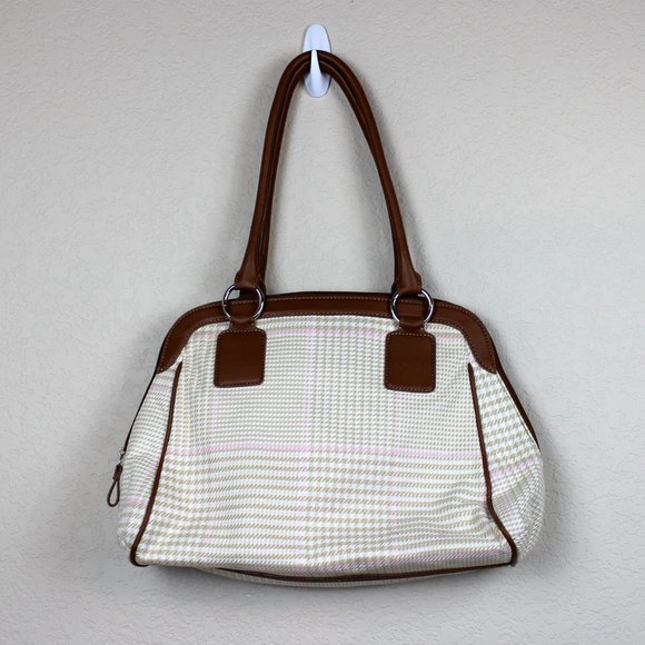 ✨ Closet Refresh - Chaps Houndstooth Shoulder Bag Purse - Picture 4 of 7